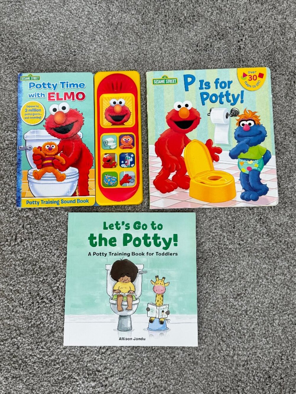 3 toddler books about potty training